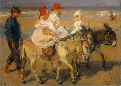 Isaac Israëls, Donkeyrides on the Beach