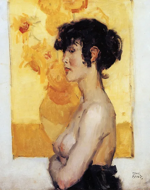 Isaac Israëls, Woman before Sunflowers