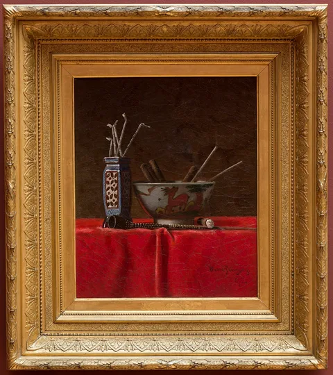 Milne Ramsey, Still Life with Tapers and Cigars