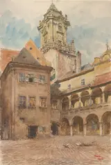 Jindřich Tomec, Courtyard of Old Town Hall in Bratislava