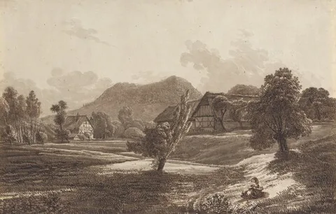 Christoph Nathe, Lusatian Landscape with the Landeskrone Mountain