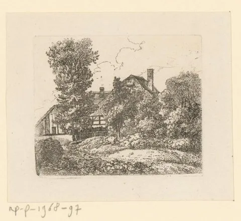 Christoph Nathe, Landschap met boerenhutten