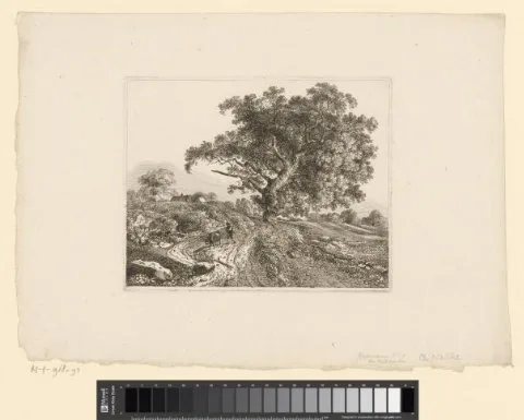 Christoph Nathe, Landschap met man en een koe