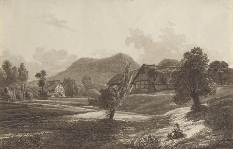 Christoph Nathe, Lusatian Landscape with the Landeskrone Mountain