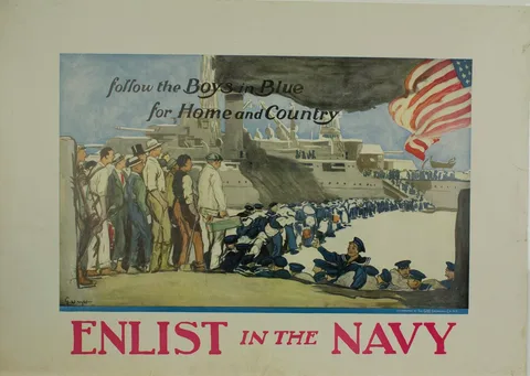 George Hand Wright, Enlist in the Navy follow the boys in blue for home and country