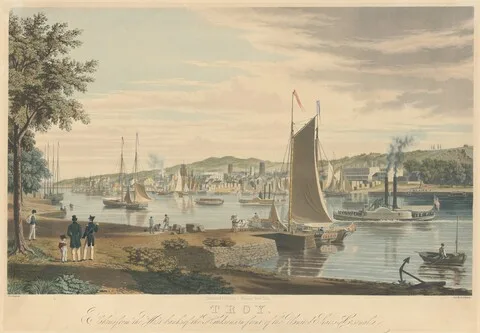 William James Bennett, Troy: Taken from the West Bank of the Hudson in front of the United States Arsenal