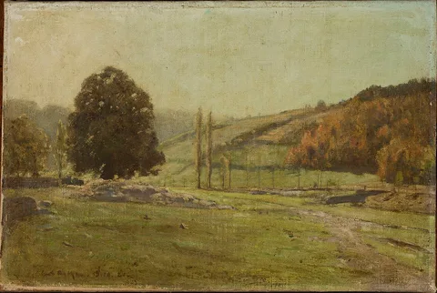 Curt Agthe, Landscape with poplars