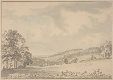 Anthony Devis, Deer Resting in Albury Park