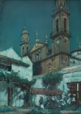 Albert Moulton Foweraker, Moonlight - A Garden In Seville