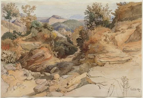 Viktor Paul Mohn, The Sabine Hills and Rocca Santo Stefano, Seen from Civitella