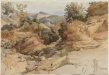 Viktor Paul Mohn, The Sabine Hills and Rocca Santo Stefano, Seen from Civitella