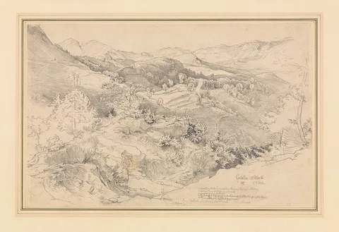 Viktor Paul Mohn, View from Civitella, near Olevano