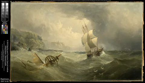 Henry Redmore, Shipping Off the Coast in a Stormy Sea