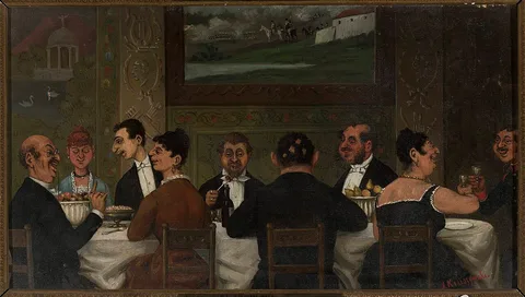 Józef Wincenty Kruszewski, Dinner party at a wealthy Jewish house in Kraków