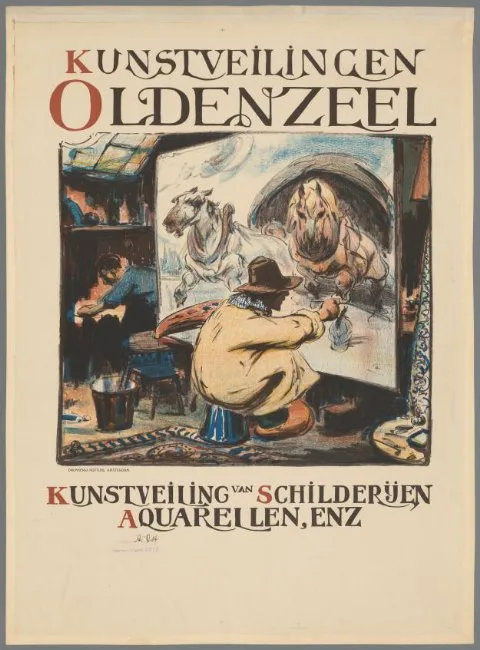 Alfred Ost, Kunstveilingen Oldenzeel. Kunstveiling van schilderijen aquarellen, enz.