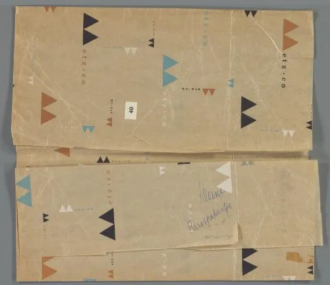 Benno Wissing, Inpakpapier van Metz & Co.