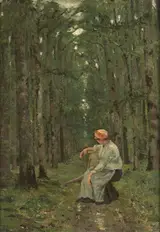 Ion Andreescu, Woman in the forest