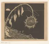 Richard Roland Holst, Omslagontwerp voor: Richard Roland Holst, Tentoonstelling der nagelaten werken van Vincent Van Gogh, 1892