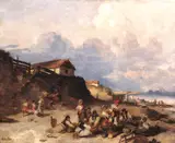 Pál Böhm, Scene by the River Tisza
