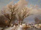 Johann Bernhard Klombeck, Winter Landscape with Horse