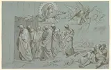 Joseph von Führich, God Summons Noah and His Family into the Ark