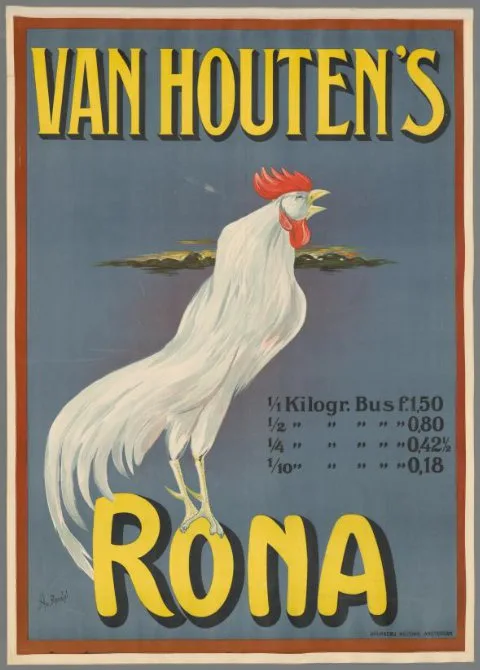 Arnold van Roessel, Van Houten's Rona. 1/1 Kilogr. Bus f. 1,50