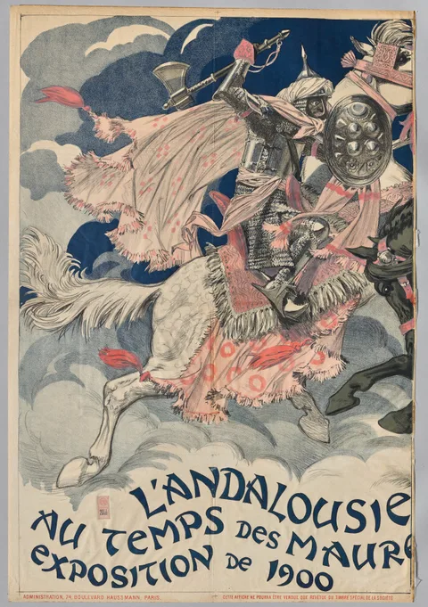Eugene Grasset, Andalusia at the Time of the Moors (left side)