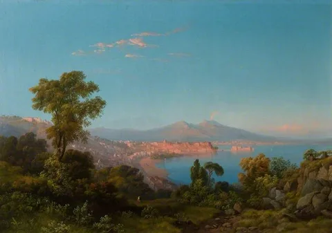 Consalvo Carelli, View of the Bay of Naples