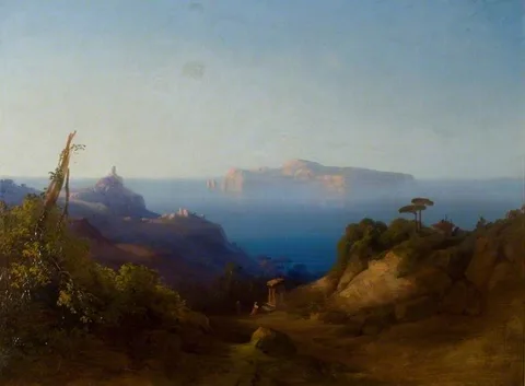 Consalvo Carelli, View of Capri