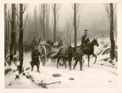 Christian Sell, Wounded soldiers on a carriage