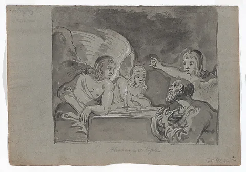 Leonaert Bramer, Abraham Entertaining the Three Angels