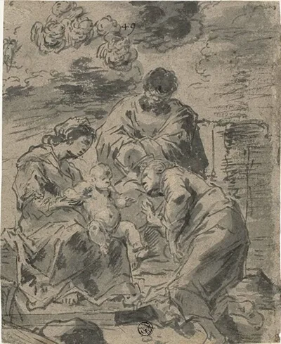 Leonaert Bramer, The Mystic Marriage of Saint Catherine