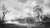 Pieter de Neyn, Dutch River Scene