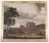 Dirk Maas, View of Gemeenlandshuis Zwanenburg