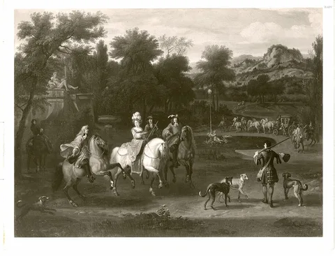 Dirk Maas, people on horseback