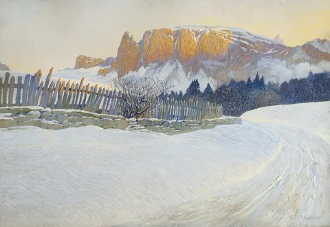 Anton Reckziegel, Motif from the Alps
