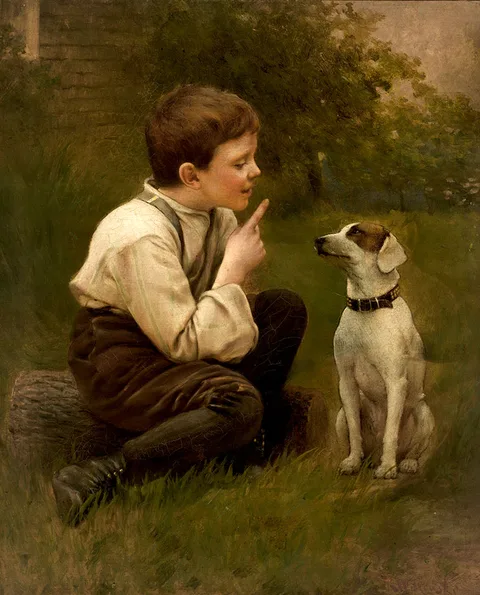 Karl Witkowski, Boy with his dog