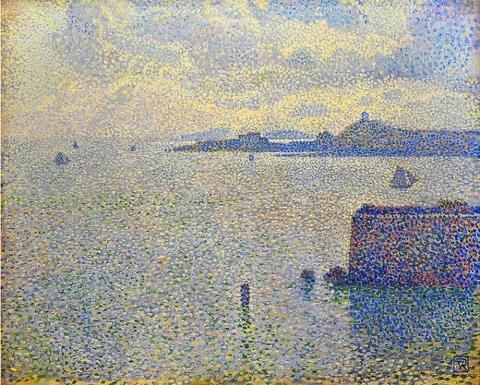 Théo van Rysselberghe, Sailing boats and estuary