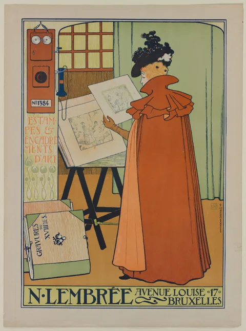 Théo van Rysselberghe, Poster for the Lembrée Gallery
