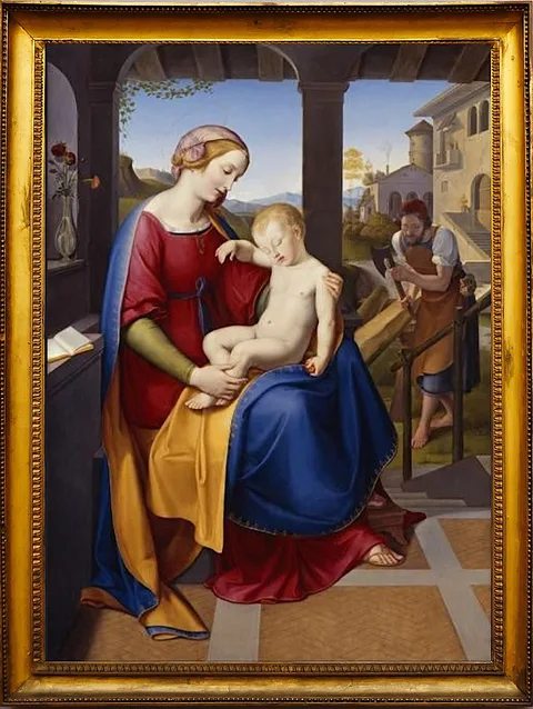 Friedrich Wilhelm Schadow, The Holy Family beneath the Portico
