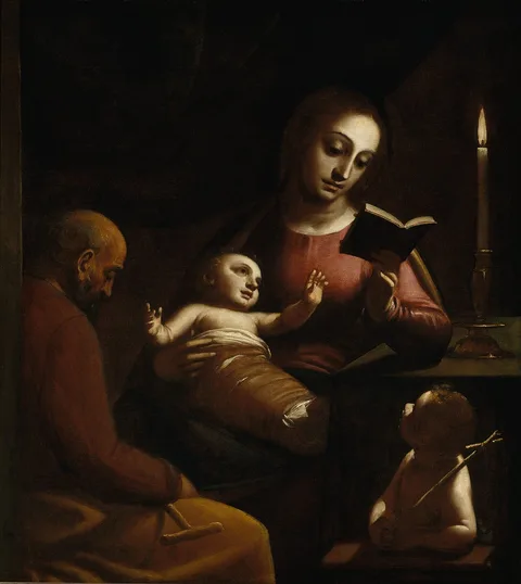 Luca Cambiaso, Holy Family with St John the Baptist
