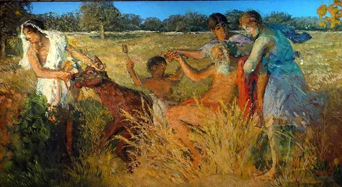 Ker-Xavier Roussel, Old Silenus on a donkey