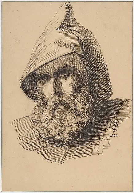 George Hayter, Head of a Male Pilgrim