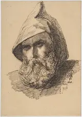 George Hayter, Head of a Male Pilgrim