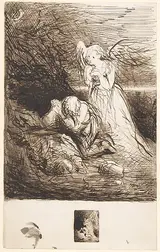 George Hayter, Young Pilgrim with Guardian Angel