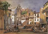Giacinto Gigante, Market scene in Amalfi