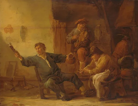 Benjamin Gerritsz Cuyp, Interior of a peasant hut