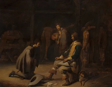 Benjamin Gerritsz Cuyp, Soldiers in a stable