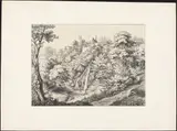 Ernst Fries, Rear View of the Convent with Waterfall