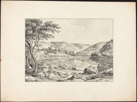 Ernst Fries, The Convent of Neuburg from Haarlass